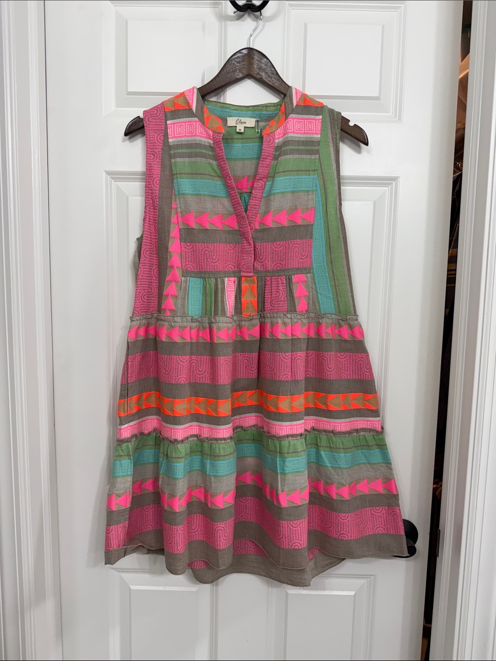 Elan Sleeveless Dress in Multicolor